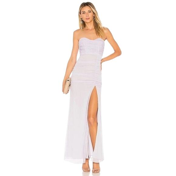 Revolve Majorelle Iridessa Dress Strapless Metallic Maxi Mermaid Gown - Picture 1 of 16